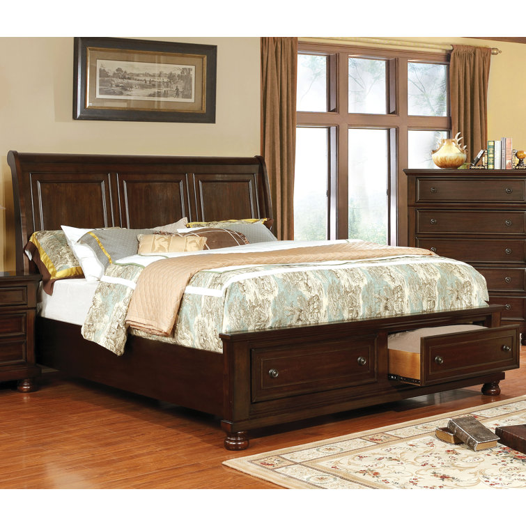 Alcott Hill® Holtzman Low Profile Storage Sleigh Bed & Reviews